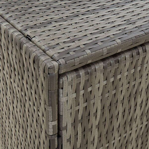 VidaXL Kerti Tárolószekrény - Polyrattan - Szürke - 100x55,5x80 cm