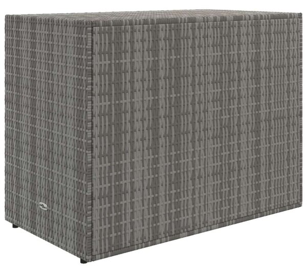 VidaXL Kerti Tárolószekrény - Polyrattan - Szürke - 100x55,5x80 cm