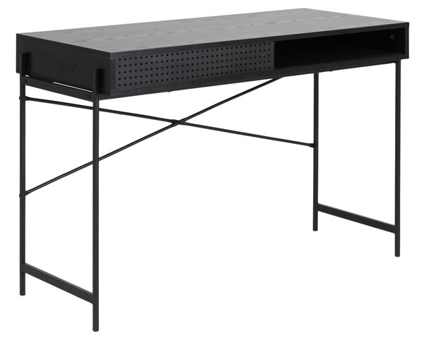 Stílusos íróasztal Naarah 110 cm fekete