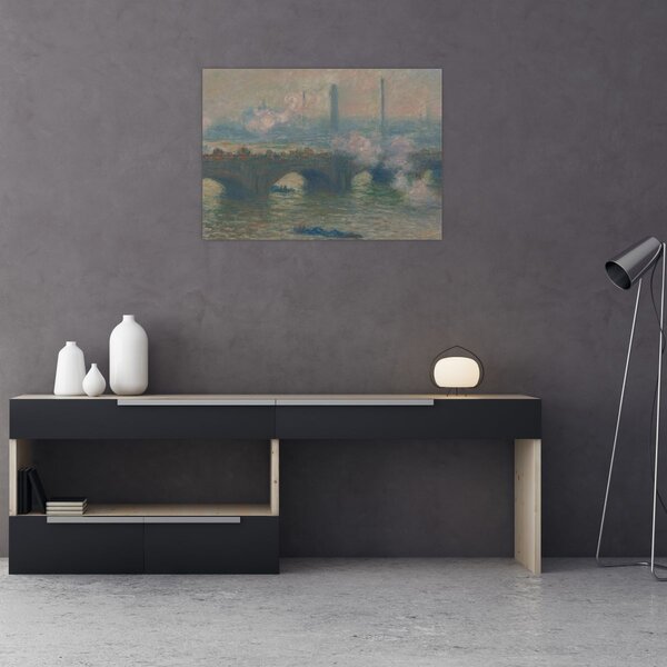 Kép - Claude Monet, Waterloo Bridge, Gray Day, reprodukciók (70x50 cm)