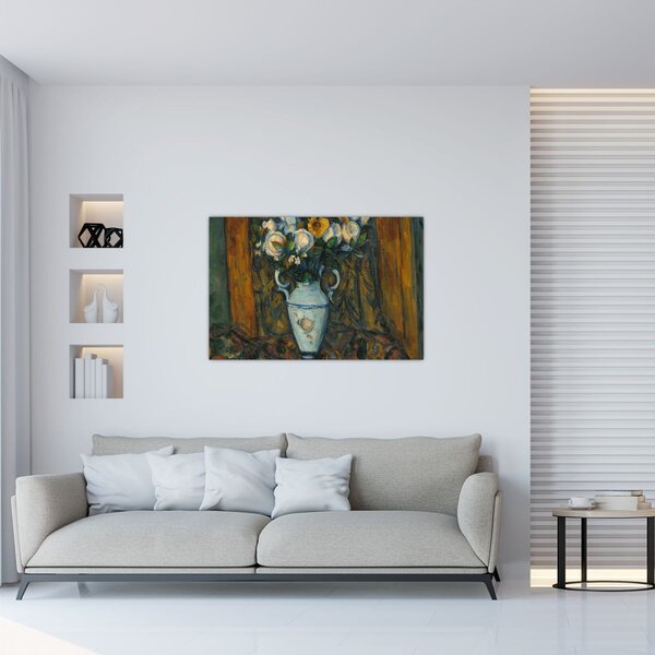 Kép - Paul Cézanne, Vase of Flowers, reprodukciók (90x60 cm)