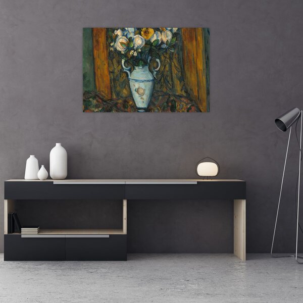 Kép - Paul Cézanne, Vase of Flowers, reprodukciók (90x60 cm)