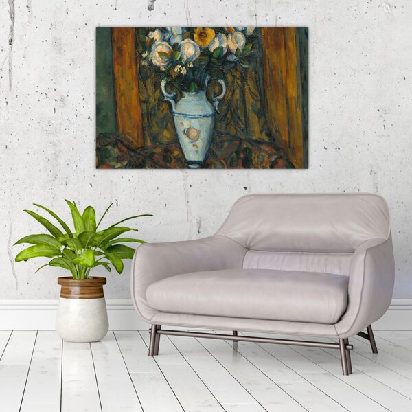 Kép - Paul Cézanne, Vase of Flowers, reprodukciók (90x60 cm)