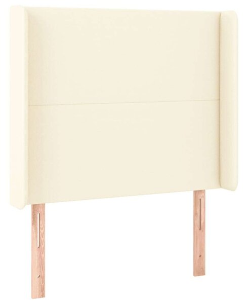 VidaXL krémszínű műbőr LED-es fejtámla 83x16x118/128 cm