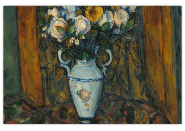 Kép - Paul Cézanne, Vase of Flowers, reprodukciók (90x60 cm)