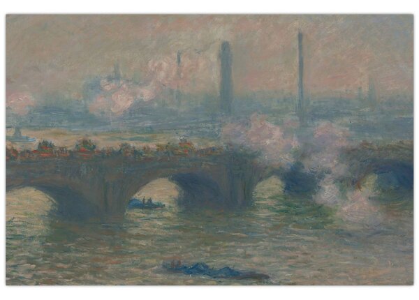 Kép - Claude Monet, Waterloo Bridge, Gray Day, reprodukciók (90x60 cm)