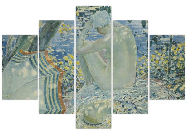 Kép - Frederick Carl Frieseke, On the Bank, reprodukciók (150x105 cm)
