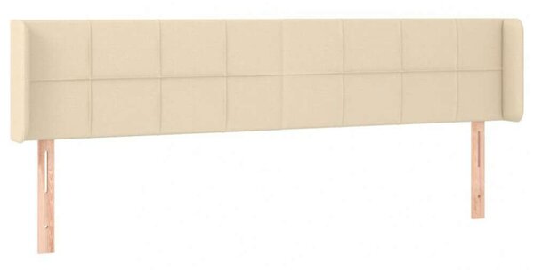 VidaXL krémszínű szövet LED-es fejtámla 183 x 16 x 78/88 cm