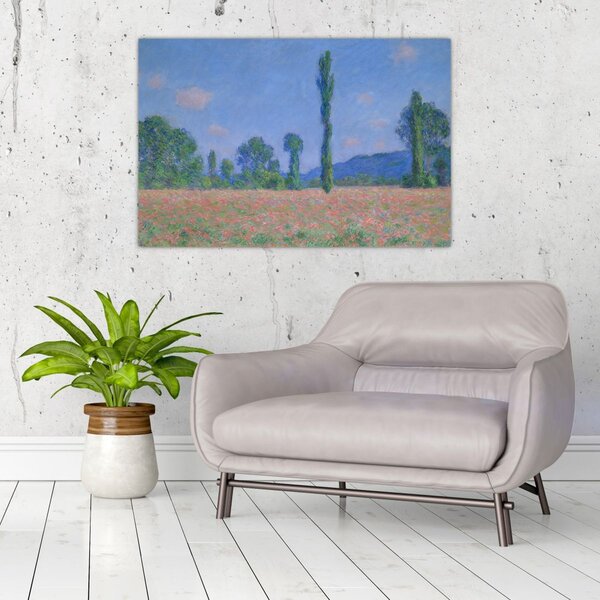 Kép - Claude Monet, Poppy Field (Giverny), reprodukciók (90x60 cm)