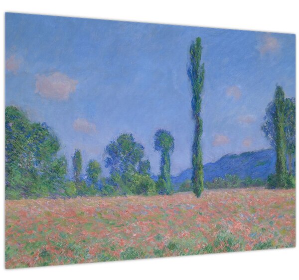 Kép - Claude Monet, Poppy Field (Giverny), reprodukciók (70x50 cm)