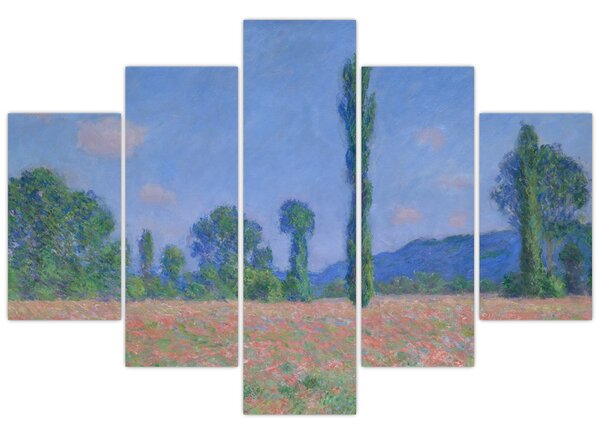 Kép - Claude Monet, Poppy Field (Giverny), reprodukciók (150x105 cm)
