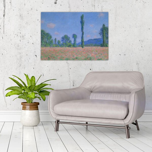 Kép - Claude Monet, Poppy Field (Giverny), reprodukciók (70x50 cm)