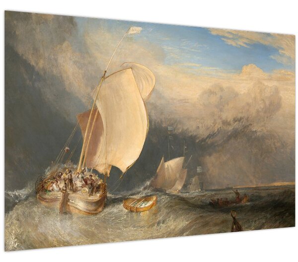 Kép - William Turner, Fishing Boats with Hucksters Bargaining for Fish, reprodukciók (90x60 cm)
