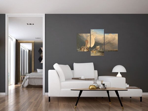 Kép - William Turner, Fishing Boats with Hucksters Bargaining for Fish, reprodukciók (90x60 cm)