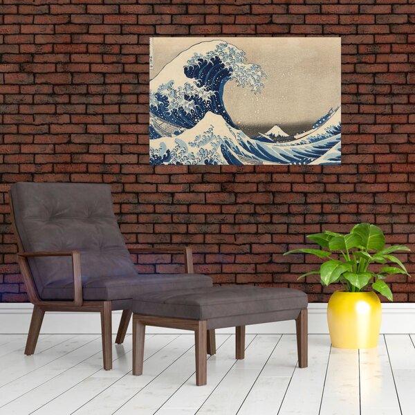 Kép - Katsushika Hokusai, Under the Wave off Kanagawa, reprodukciók (90x60 cm)
