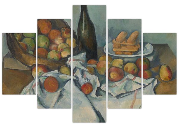 Kép - Paul Cezanne, The Basket of Apples, reprodukciók (150x105 cm)