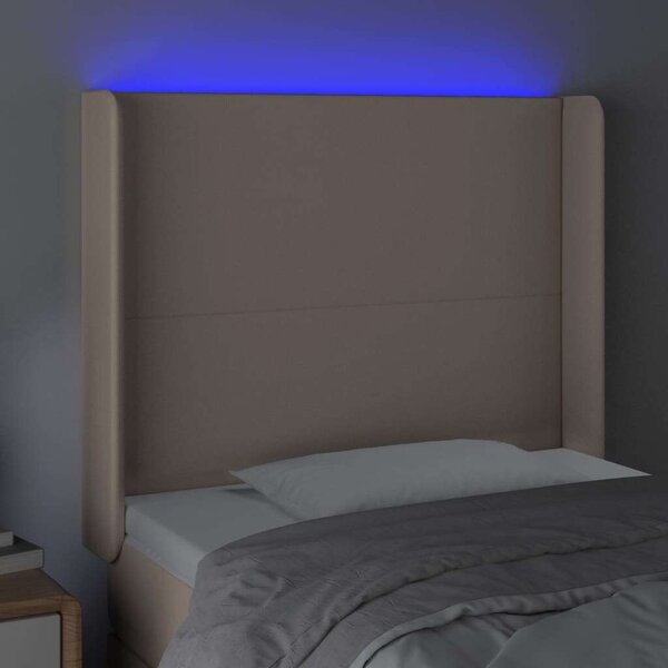 VidaXL LED-es Fejtámla - Műbőr - 103x16x118/128cm