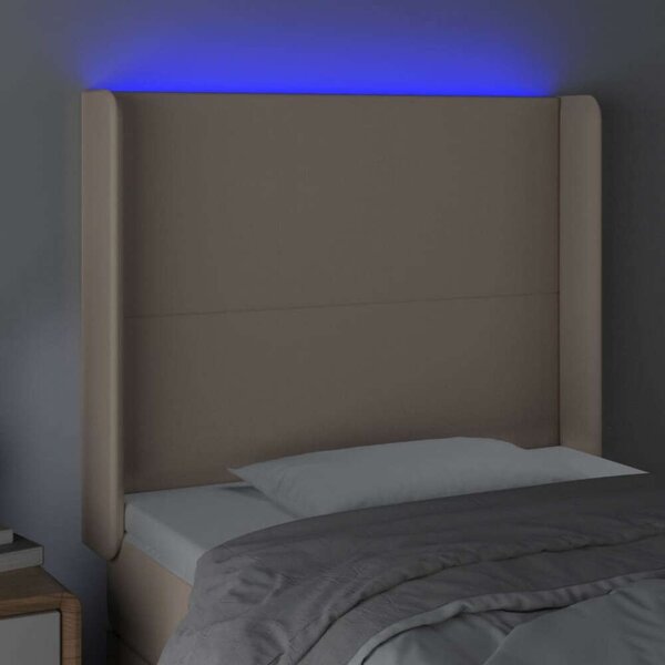 VidaXL LED-es Fejtámla - Műbőr - 103x16x118/128cm