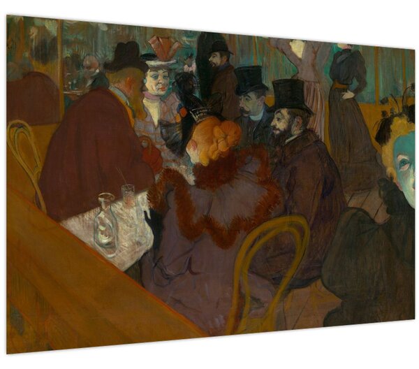 Kép - Henri de Toulouse-Lautrec, At the Moulin Rouge, reprodukciók (90x60 cm)