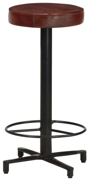 VidaXL Bárszék - 2 db - Barna Valódi Bőr - 66 cm