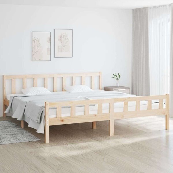 VidaXL tömör fa ágykeret 160 x 200 cm
