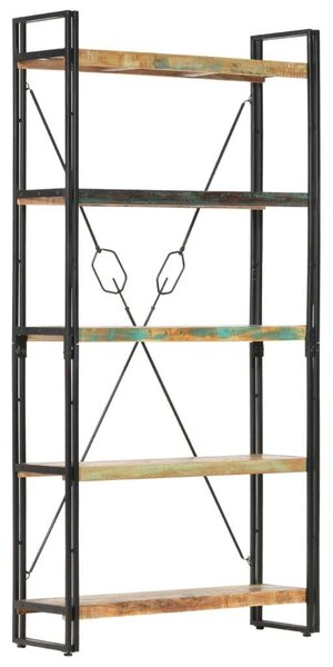 VidaXL Ipari Fa Könyvespolc - 5 Polc - 90x30x180 cm
