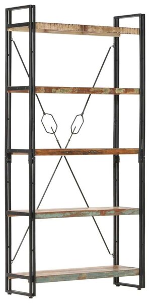 VidaXL Ipari Fa Könyvespolc - 5 Polc - 90x30x180 cm