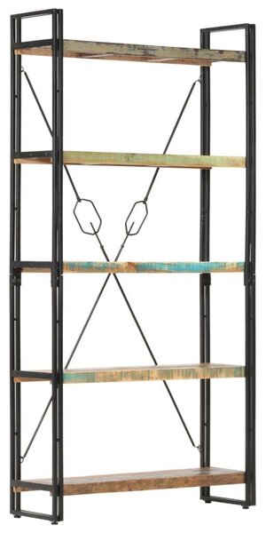VidaXL Ipari Fa Könyvespolc - 5 Polc - 90x30x180 cm