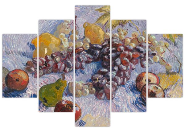 Kép - Vincent van Gogh, Grapes, Lemons, Pears, and Apples, reprodukciók (150x105 cm)