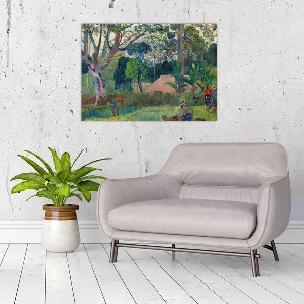 Kép - Paul Gauguin, Te raau rahi (The Big Tree), reprodukciók (70x50 cm)