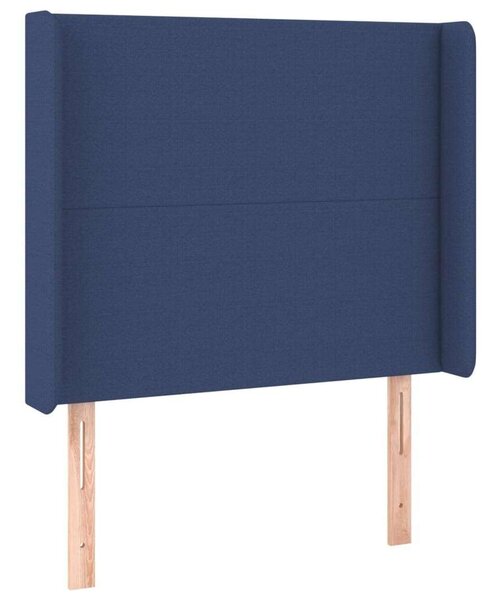 VidaXL Kék Szövet Fejtámla LED-del - 103x16x118/128cm