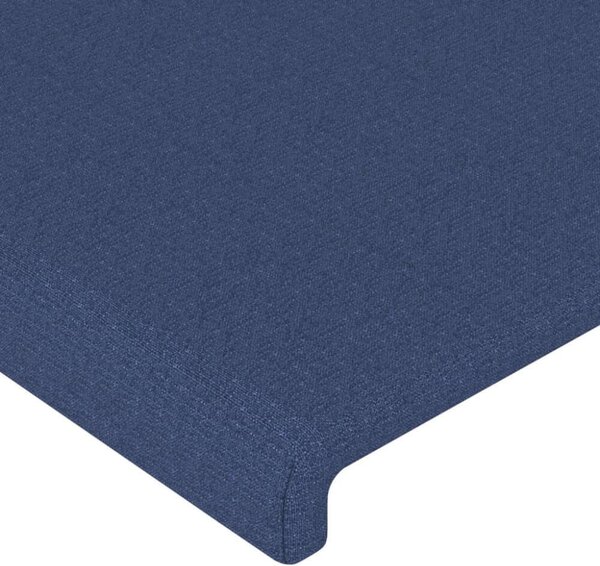 VidaXL Kék Szövet Fejtámla LED-del - 103x16x118/128cm