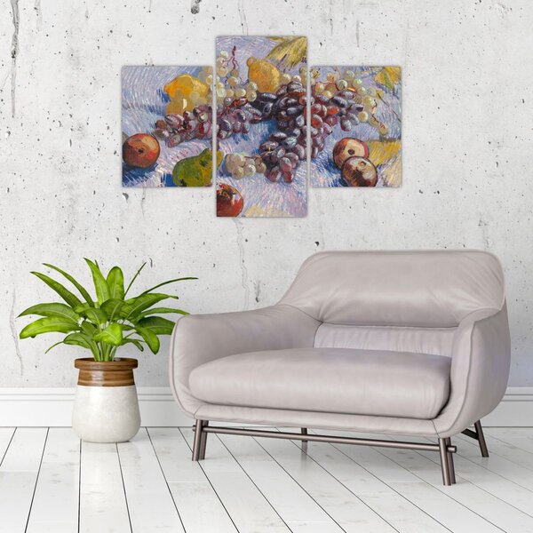 Kép - Vincent van Gogh, Grapes, Lemons, Pears, and Apples, reprodukciók (90x60 cm)