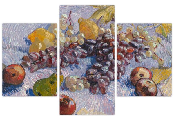 Kép - Vincent van Gogh, Grapes, Lemons, Pears, and Apples, reprodukciók (90x60 cm)