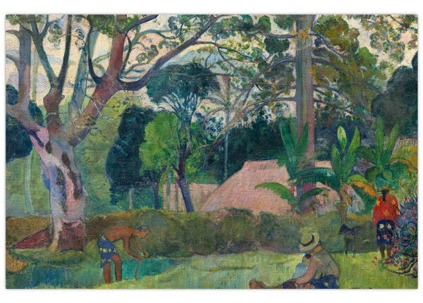 Kép - Paul Gauguin, Te raau rahi (The Big Tree), reprodukciók (90x60 cm)