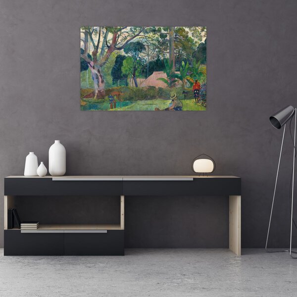 Kép - Paul Gauguin, Te raau rahi (The Big Tree), reprodukciók (90x60 cm)
