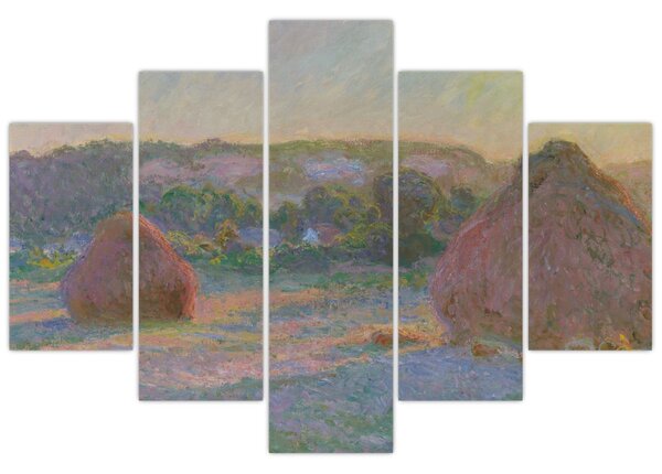 Kép - Claude Monet, Stacks of Wheat (End of Summer) , reprodukciók (150x105 cm)