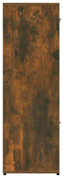 VidaXL Fa Könyvespolc - Füstös Tölgy - 90x30x90 cm