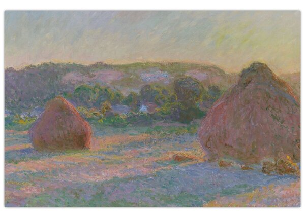 Kép - Claude Monet, Stacks of Wheat (End of Summer) , reprodukciók (90x60 cm)
