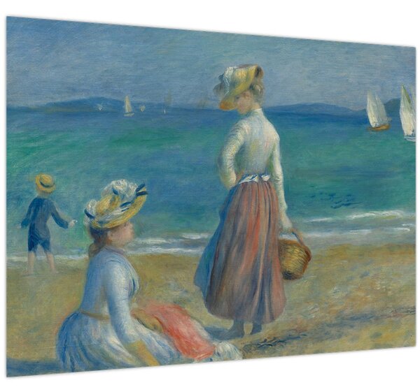 Kép - Auguste Renoir, Figures on the Beach, reprodukciók (70x50 cm)