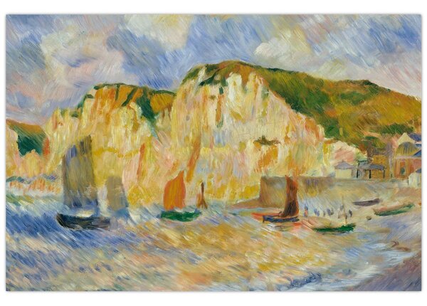 Kép - Auguste Renoir, Sea and Cliffs, reprodukciók (90x60 cm)