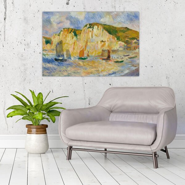 Kép - Auguste Renoir, Sea and Cliffs, reprodukciók (90x60 cm)