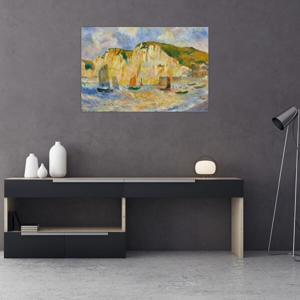 Kép - Auguste Renoir, Sea and Cliffs, reprodukciók (90x60 cm)