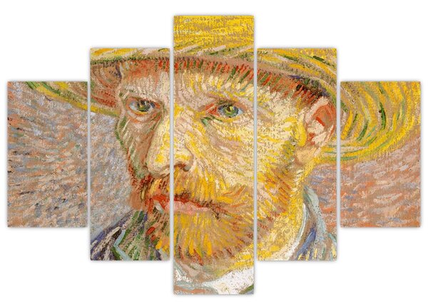 Kép - Vincent van Gogh, Self-Portrait with a Straw Hat (The Potato Peeler), reprodukciók (150x105 cm)