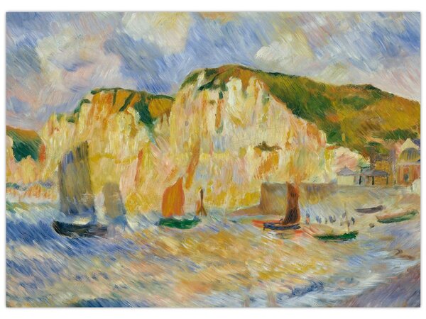 Kép - Auguste Renoir, Sea and Cliffs, reprodukciók (70x50 cm)