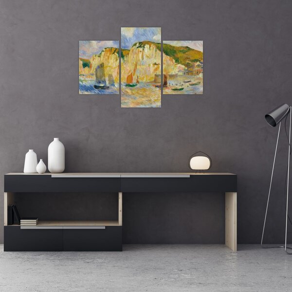 Kép - Auguste Renoir, Sea and Cliffs, reprodukciók (90x60 cm)