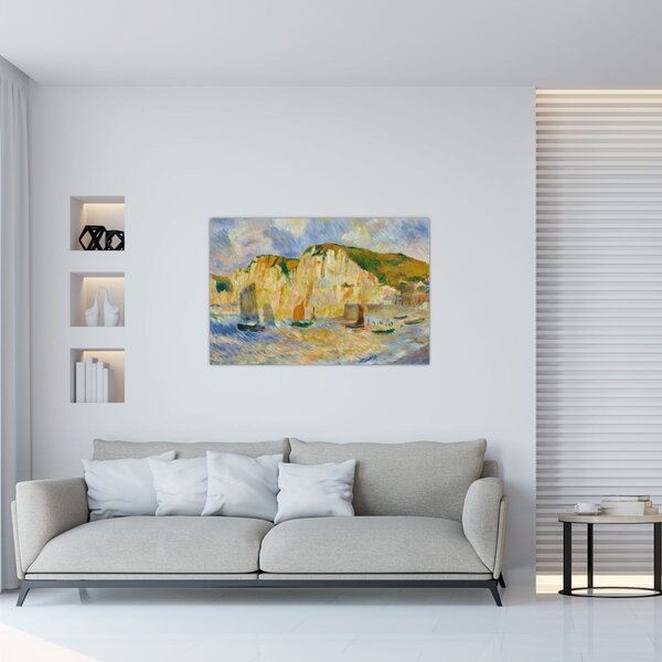 Kép - Auguste Renoir, Sea and Cliffs, reprodukciók (90x60 cm)
