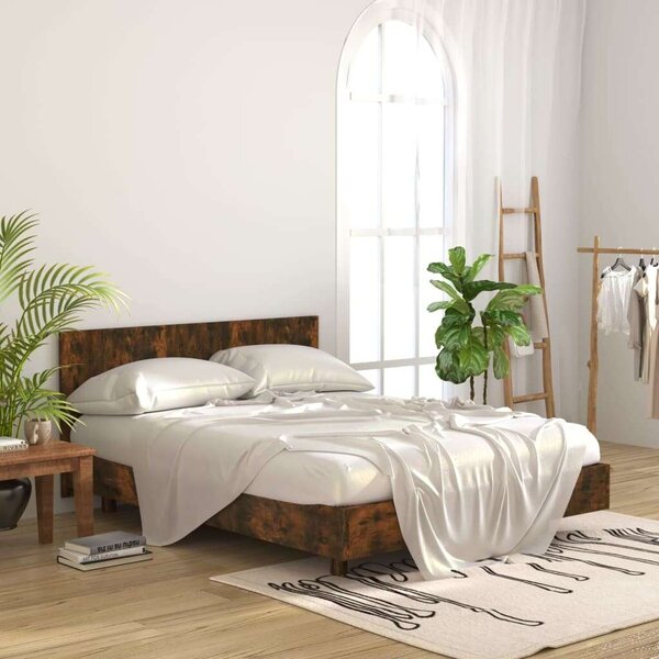 VidaXL Ágyfejtámla - Füstös Tölgy - 160x80 cm