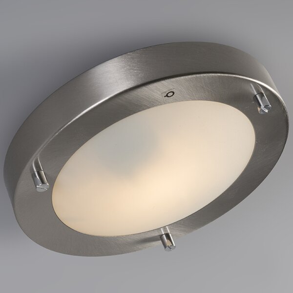 Modern mennyezeti lámpa acél 18 cm IP44 - Yuma