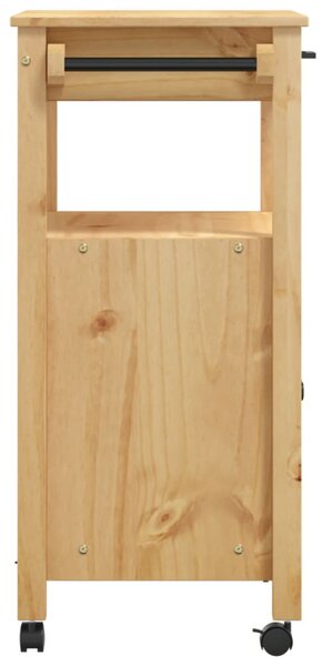 MONZA tömör fenyőfa konyhai kocsi 60 x 40 x 88,5 cm